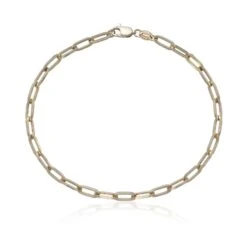 Chisholm Hunter 9ct Yellow Gold Paperclip Bracelet
