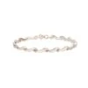 Chisholm Hunter 9ct Yellow And White Gold Wave Link Bracelet -Chisholm Hunter 18 144 03 0002 1