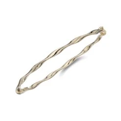 Chisholm Hunter 9ct Yellow Gold Plain Twist Bangle