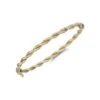 Chisholm Hunter 9ct Yellow Gold Double Twist Plain And Textured Bangle -Chisholm Hunter 18 145 02 0043 p 1