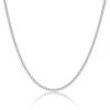 Chisholm Hunter 9ct White Gold 1.2mm Diamond Cut 18-20inch Curb Chain -Chisholm Hunter 18 150 01 0007 1