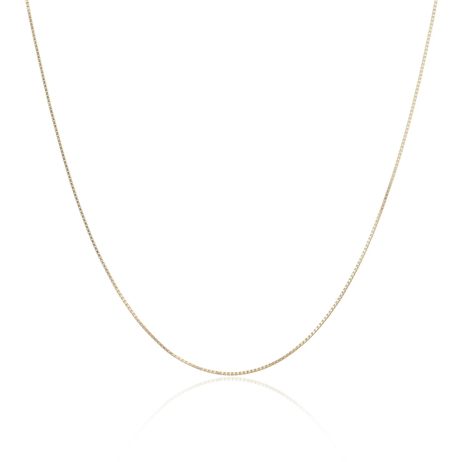 Chisholm Hunter 9ct Yellow Gold 0.7mm 16-18inch Box Chain 3 Chisholm Hunter 9ct Yellow Gold 0.7mm 16-18inch Box Chain