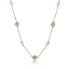 Chisholm Hunter 14ct Yellow Plated Silver Pearl And Textured Ball Necklace -Chisholm Hunter 19 147 05 0002