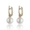 Chisholm Hunter 9ct Yellow Gold Freshwater Pearl Drop Earrings -Chisholm Hunter 19 150 01 0033 hero