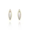 Chisholm Hunter 9ct Yellow Gold Mother Of Pearl Marquise Stud Earrings 2 Chisholm Hunter 9ct Yellow Gold Mother Of Pearl Marquise Stud Earrings -Chisholm Hunter 19 150 01 0038 p 1