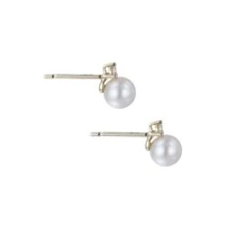 Chisholm Hunter 9ct Yellow Gold Cubic Zirconia And Pearl Earrings 9 Chisholm Hunter 9ct Yellow Gold Cubic Zirconia And Pearl Earrings -Chisholm Hunter 19 150 01 0044 d 1