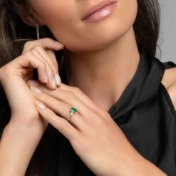 Chisholm Hunter 18ct White Gold Oval Cut And Pear Cut Diamond 1.53ct Three Stone Ring -Chisholm Hunter 22 1