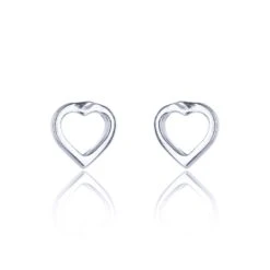 Chisholm Hunter Children' Silver Heart Earrings