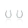 Chisholm Hunter Silver Cubic Zirconia Horseshoe Stud Earrings 2 Chisholm Hunter Silver Cubic Zirconia Horseshoe Stud Earrings -Chisholm Hunter 4 127 01 0321 p 1