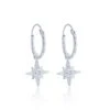 Chisholm Hunter Sterling Silver Celestial Star Drop Earrings
