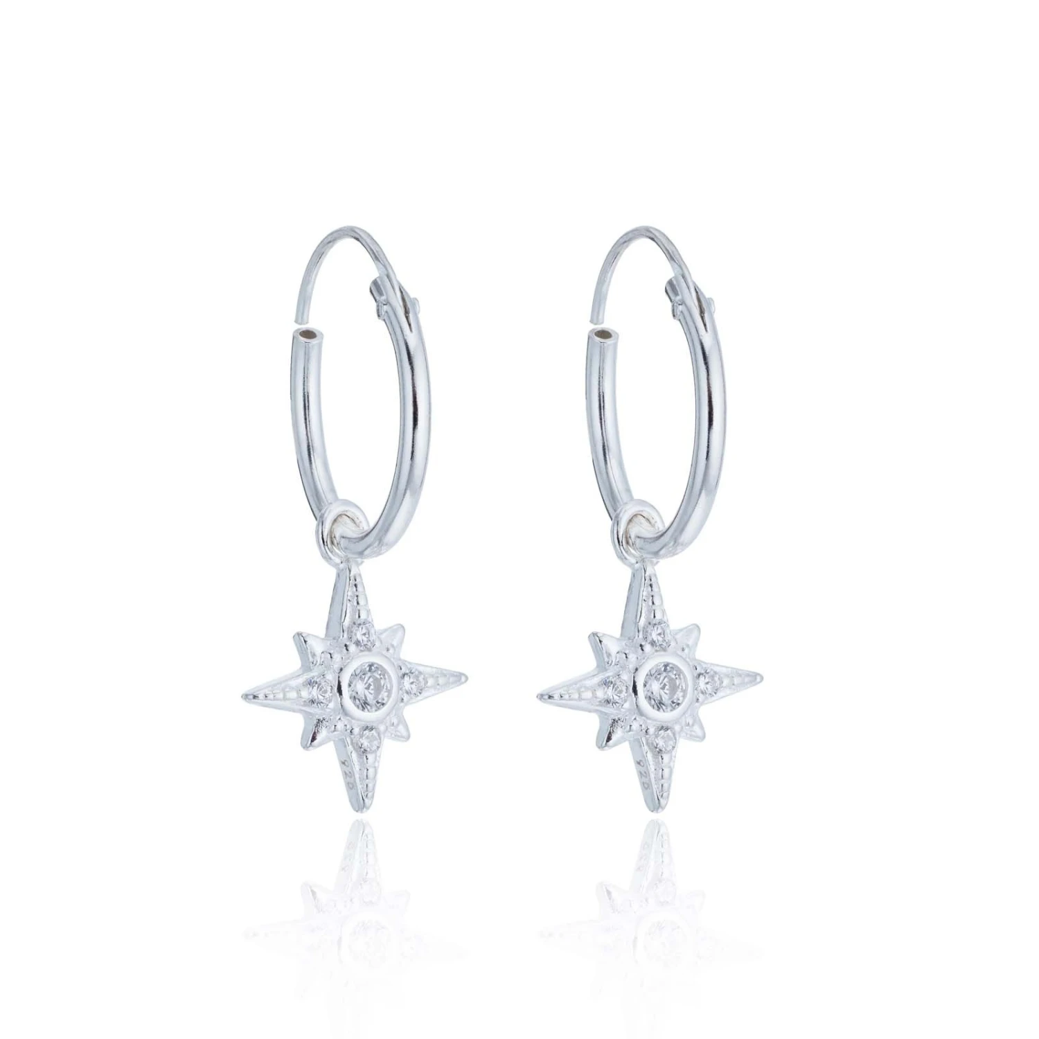 Chisholm Hunter Sterling Silver Celestial Star Drop Earrings 3 Chisholm Hunter Sterling Silver Celestial Star Drop Earrings