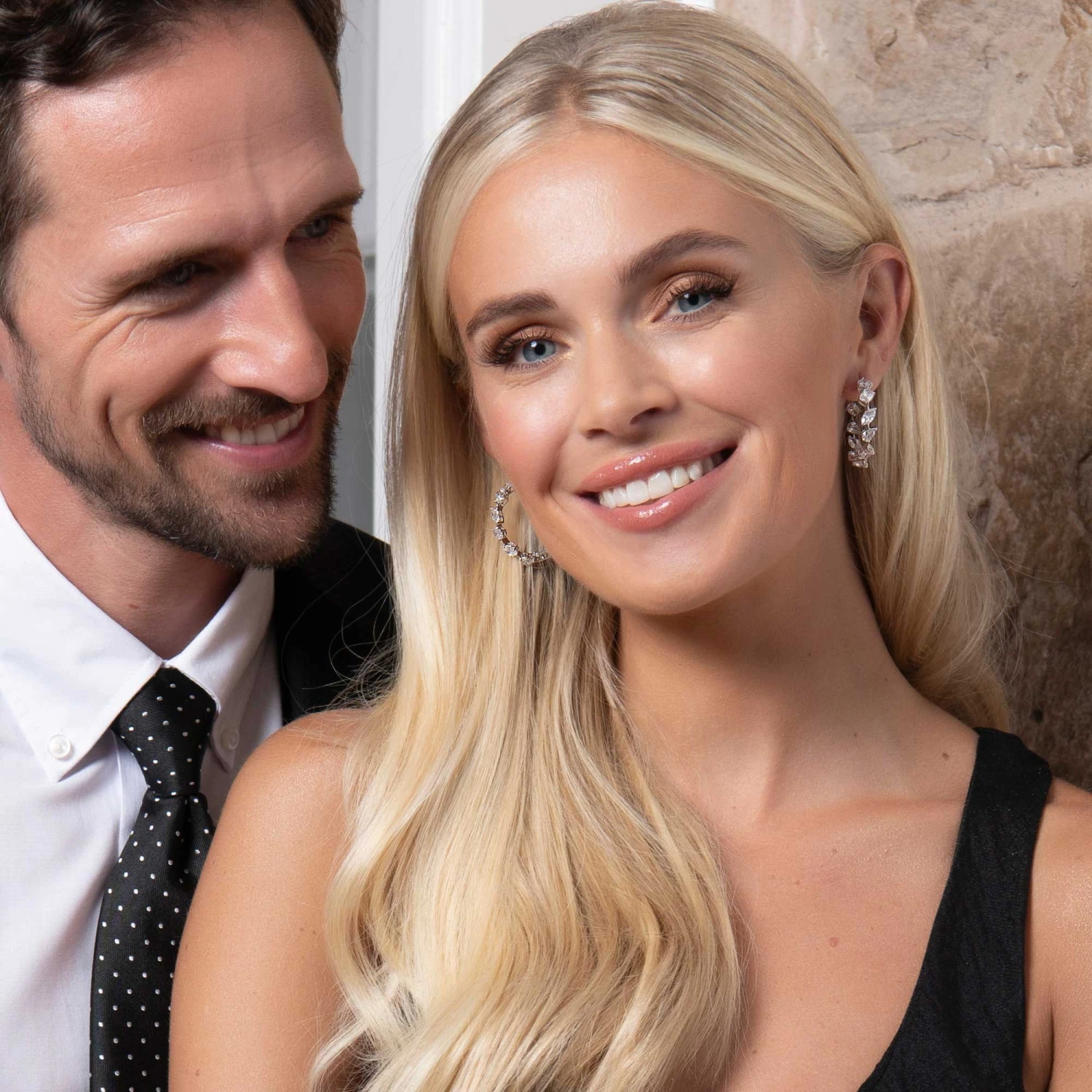 Chisholm Hunter Silver Mix Cut Cubic Zirconia Earrings 4 Chisholm Hunter Silver Mix Cut Cubic Zirconia Earrings - Image 2