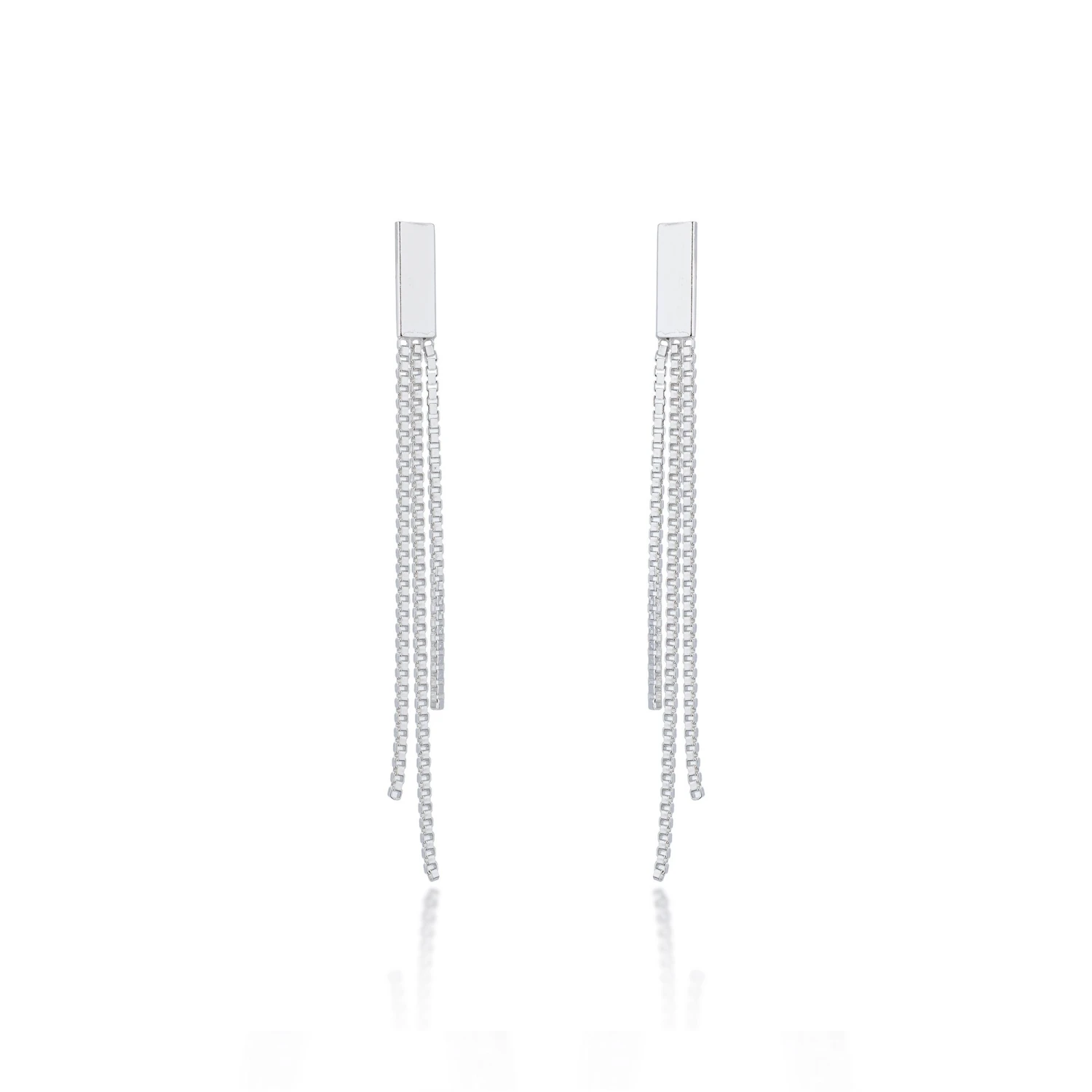 Chisholm Hunter Silver Tassle Drop Earrings 3 Chisholm Hunter Silver Tassle Drop Earrings