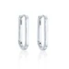Chisholm Hunter Silver Rectangular Hoop Earrings 2 Chisholm Hunter Silver Rectangular Hoop Earrings -Chisholm Hunter 4 127 03 0123 p 1