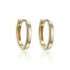 Chisholm Hunter Yellow Gold Plated Micro Hoops