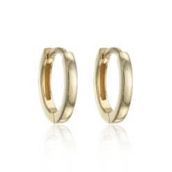Chisholm Hunter Yellow Gold Plated Micro Hoops