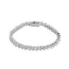 Chisholm Hunter Silver Cubic Zirconia Marquise Cut Bracelet