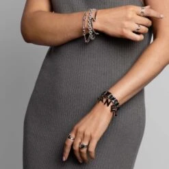 Chisholm Hunter Sterling Silver Twist Link T-Bar Bracelet -Chisholm Hunter 4 128 03 0109 om c 1