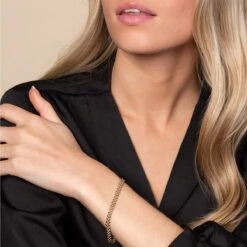 Chisholm Hunter Yellow Gold Plated Popcorn Bracelet -Chisholm Hunter 4 128 05 0017 ls 1 1