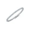 Chisholm Hunter Sterling Silver Cubic Zirconia Bangle -Chisholm Hunter 4 129 01 0071 silver cubic zirconia full round brilliant cut bangle 2