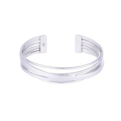 Chisholm Hunter Silver Twisted Multistrand Bangle