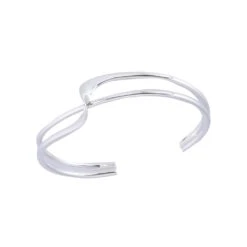 Chisholm Hunter Silver Twisted Half Bangle 9 Chisholm Hunter Silver Twisted Half Bangle -Chisholm Hunter 4 129 03 0036b