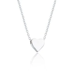 Chisholm Hunter Silver Single Heart Necklet