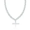 Chisholm Hunter Sterling Silver T-Bar Belcher Chain Necklace