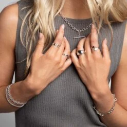 Chisholm Hunter Sterling Silver T-Bar Belcher Chain Necklace 13 Chisholm Hunter Sterling Silver T-Bar Belcher Chain Necklace -Chisholm Hunter 4 130 03 0070 om c 5