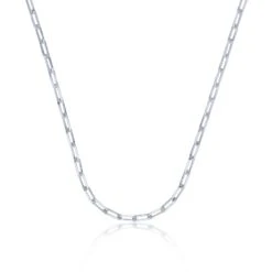 Chisholm Hunter Silver Paper Clip Chain