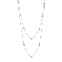 Chisholm Hunter Silver Freshwater Pearl 16-18 Inch Necklace