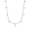 Chisholm Hunter 14ct Yellow Gold Plated Sky Blue Topaz Charm Necklace -Chisholm Hunter 4 130 09 0019 p
