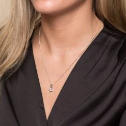 Chisholm Hunter Silver Brilliant Cut Cubic Zirconia Solitaire Pendant -Chisholm Hunter 4 131 01 0099