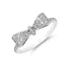 Chisholm Hunter Silver Cubic Zirconia Bow Ring -Chisholm Hunter 4 134 10 0086 p 1