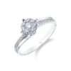 Chisholm Hunter 9ct White Gold Brilliant Cut 0.30ct Diamond Cluster Ring -Chisholm Hunter 4 136 05 1302a