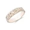 Chisholm Hunter Sterling Silver Yellow Gold Plated Textured Ring