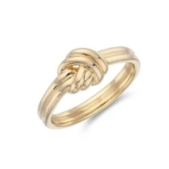 Chisholm Hunter Yellow Gold Plated Knot Ring