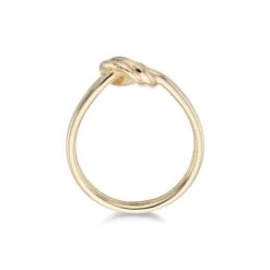 Chisholm Hunter Yellow Gold Plated Knot Ring -Chisholm Hunter 4 139 01 0029c 1