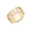 Chisholm Hunter Yellow Gold Plated Aztec Ring -Chisholm Hunter 4 139 01 0032 1