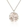 Chisholm Hunter Sterling Silver Yellow Gold Plated Textured Pendant -Chisholm Hunter 4 139 02 0001