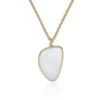 Chisholm Hunter Yellow Gold Plated Mother Of Pearl Abstract Pendant -Chisholm Hunter 4 139 02 0008 p 1 1