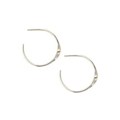 Chisholm Hunter Yellow Gold Plated Twisted Hoop Earrings -Chisholm Hunter 4 139 03 0015 d 1