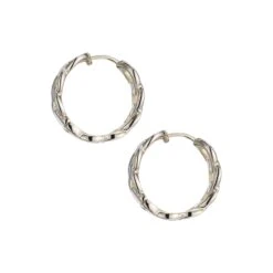 Chisholm Hunter Yellow Gold Plated Chain Hoop Earrings -Chisholm Hunter 4 139 03 0016 d 1