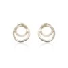 Chisholm Hunter Yellow Gold Plated Double Circle Earrings -Chisholm Hunter 4 139 03 0017 p 1