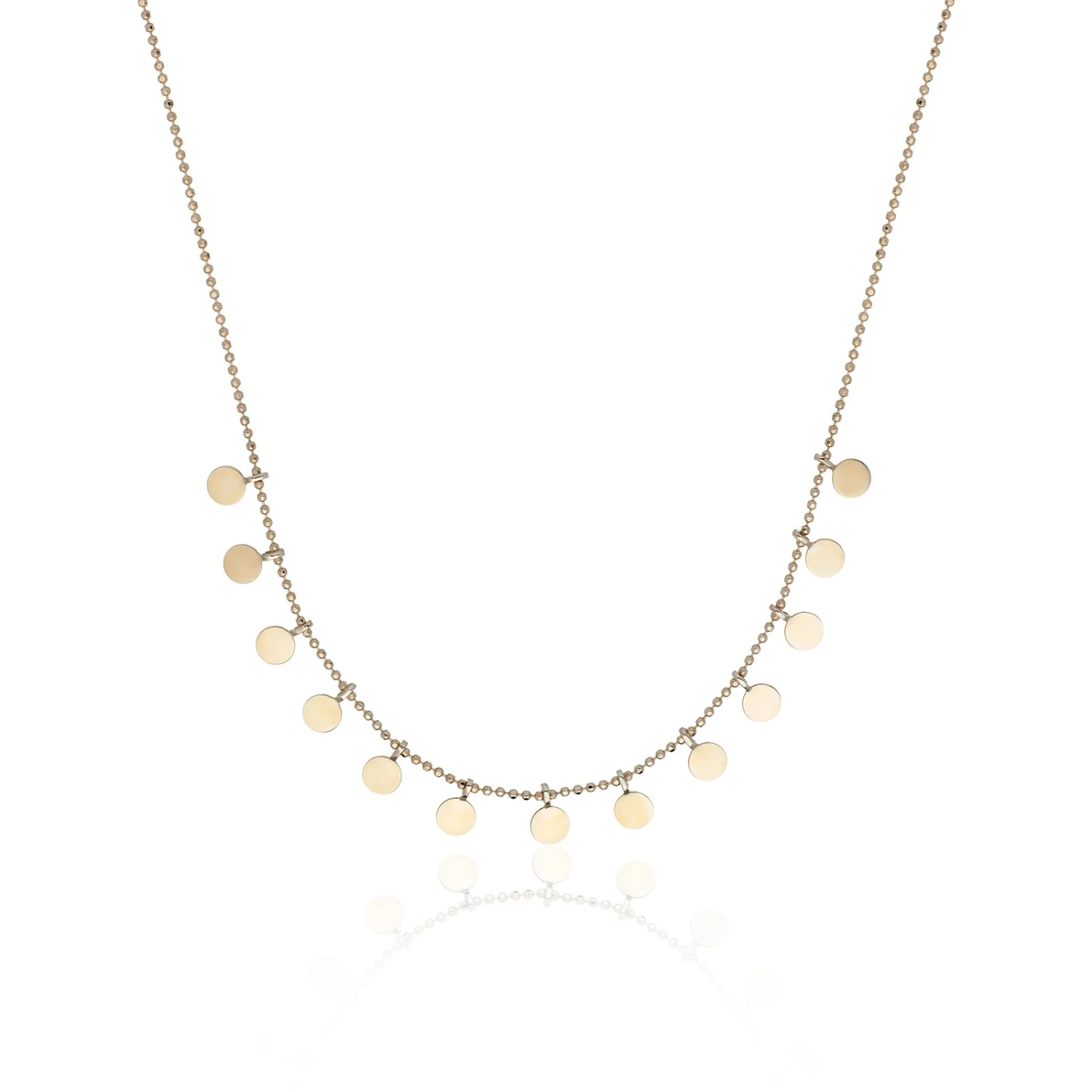 Chisholm Hunter Yellow Gold Plated Multi-Disc Necklace 3 Chisholm Hunter Yellow Gold Plated Multi-Disc Necklace