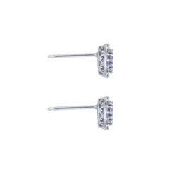 Chisholm Hunter 9ct White Gold Diamond 0.10ct And Sapphire Earrings 8 Chisholm Hunter 9ct White Gold Diamond 0.10ct And Sapphire Earrings -Chisholm Hunter 5 128 05 0050b 1