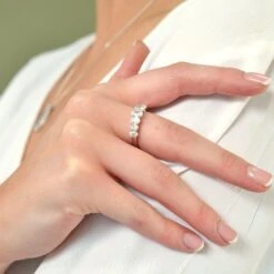 Chisholm Hunter 18ct White Gold Oval Cut 1.50ct Diamond Fancy Band -Chisholm Hunter 53 1 010 02 0336