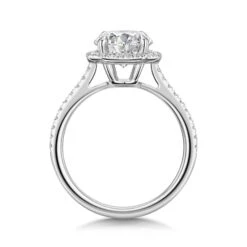 Chisholm Hunter Platinum Lab Grown 2.00ct Round Brilliant Diamond Halo Shoulders Ring 10 Chisholm Hunter Platinum Lab Grown 2.00ct Round Brilliant Diamond Halo Shoulders Ring -Chisholm Hunter 61 01 01 0011 2 1