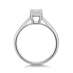 Chisholm Hunter Platinum Lab Grown 1.00ct Emerald Diamond Solitaire Ring -Chisholm Hunter 61 01 04 0001 2