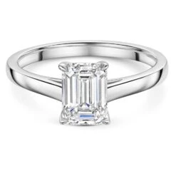 Chisholm Hunter Platinum Lab Grown 1.50ct Emerald Diamond Solitaire Ring 9 Chisholm Hunter Platinum Lab Grown 1.50ct Emerald Diamond Solitaire Ring -Chisholm Hunter 61 01 04 0002